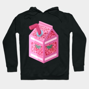 Strawberry milk carton Hoodie